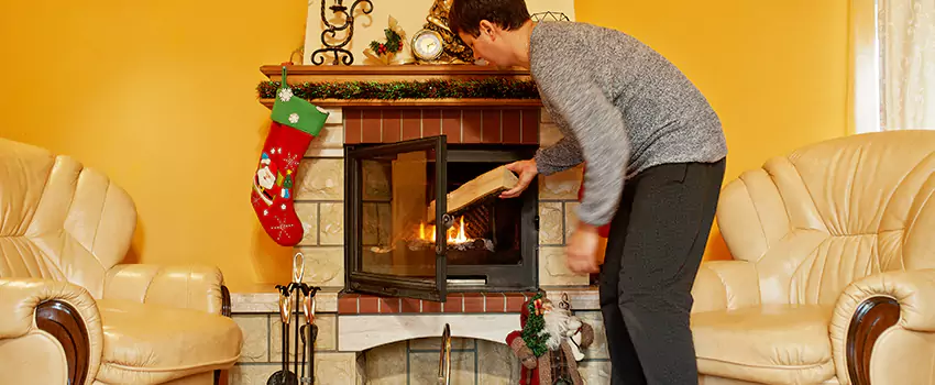 Rusted Metal Fireplace Restoration in Tarpon Springs, Florida